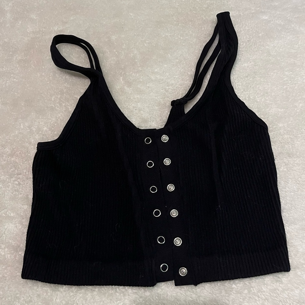 Button up crop top